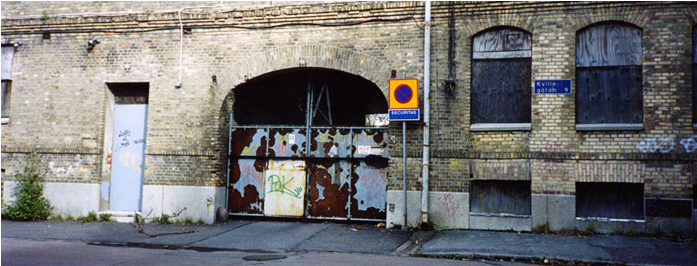 Historisk bild över Göteborgs Porslinsfabrik slutet av 80-talet